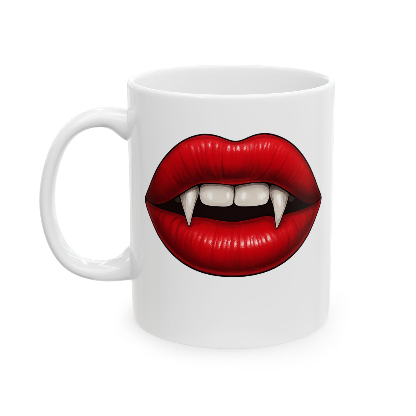 Vampire’s Kiss Coffee Mug – Quirky Coffee Cup, Selfie Prop, Unique Gift (11oz & 15oz)