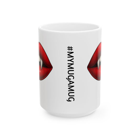 Vampire’s Kiss Coffee Mug – Quirky Coffee Cup, Selfie Prop, Unique Gift (11oz & 15oz)