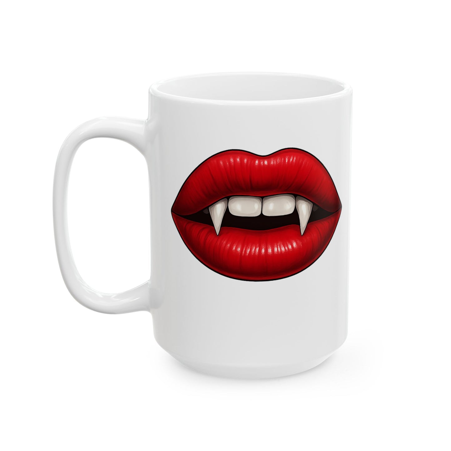 Vampire’s Kiss Coffee Mug – Quirky Coffee Cup, Selfie Prop, Unique Gift (11oz & 15oz)