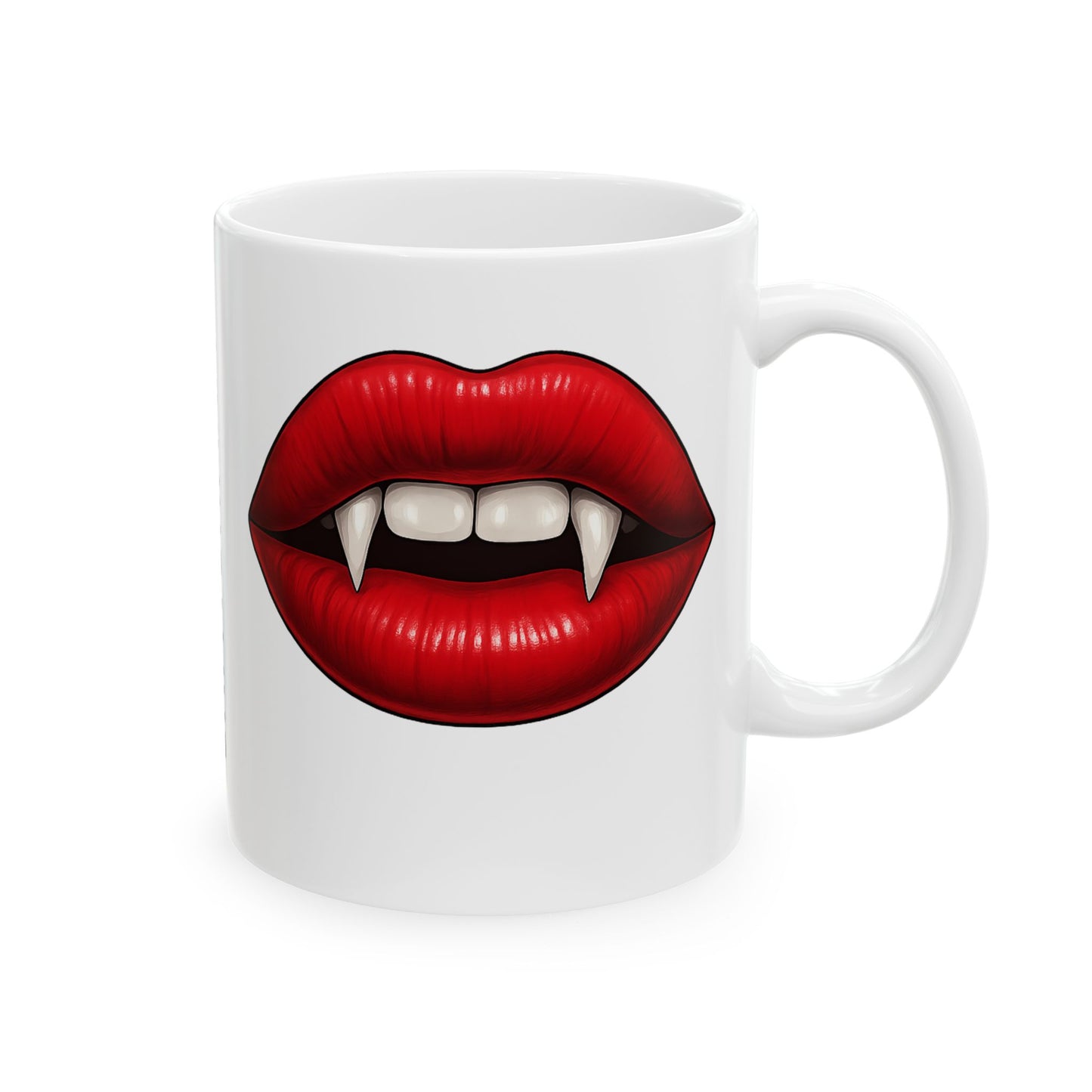 Vampire’s Kiss Coffee Mug – Quirky Coffee Cup, Selfie Prop, Unique Gift (11oz & 15oz)