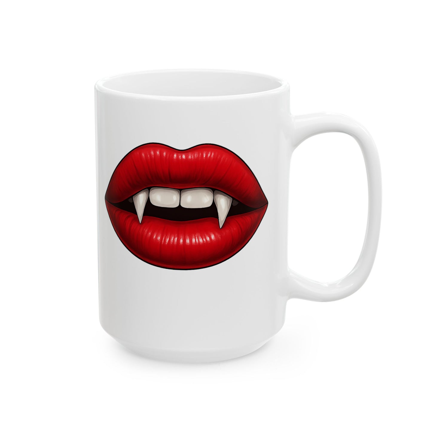 Vampire’s Kiss Coffee Mug – Quirky Coffee Cup, Selfie Prop, Unique Gift (11oz & 15oz)